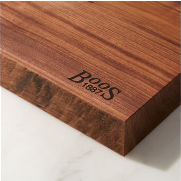 John Boos Other - John Boos 21"x12" Rustic Edge Walnut Cutting Board